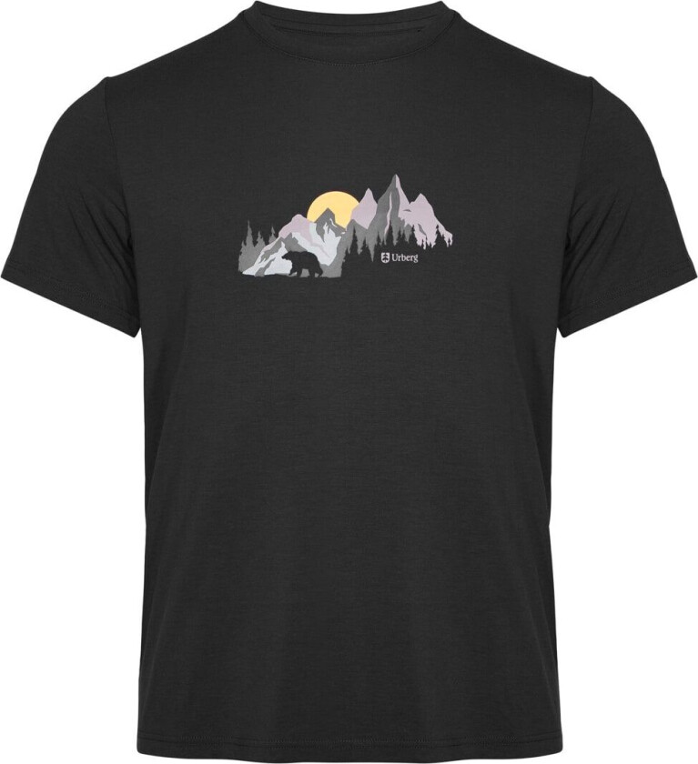 Printed Tree Tee Men Black Beauty M