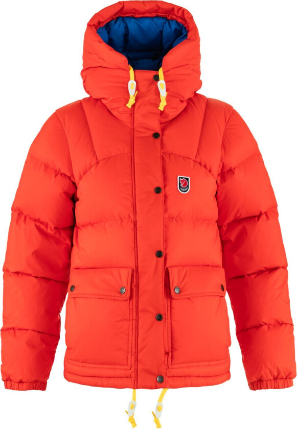 Women's Expedition Down Lite Jacket Flame Orange-Un Blue L