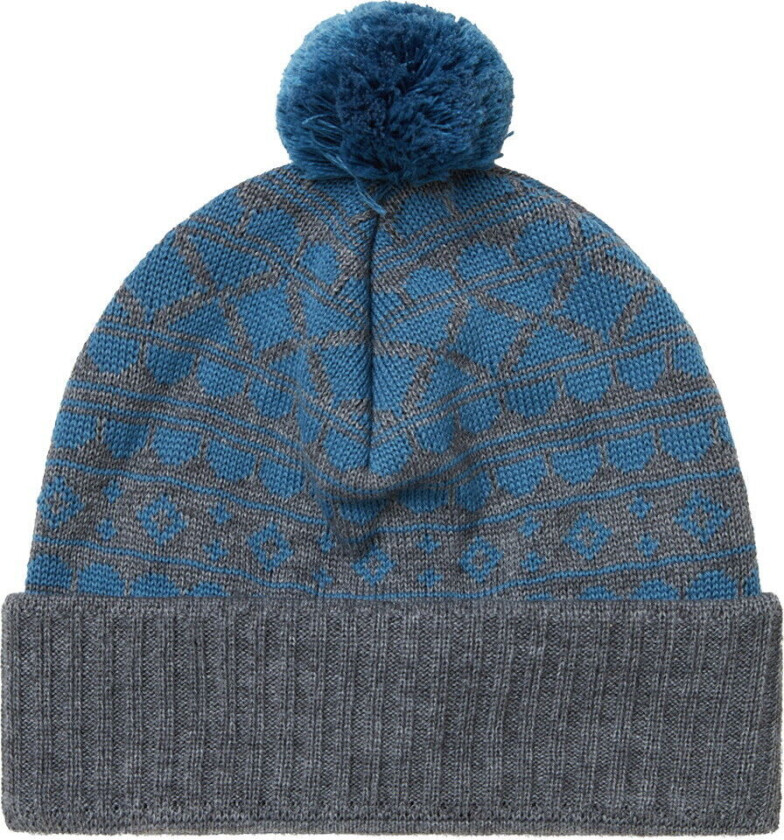 Unisex Blåsten Wool Cap Dark Grey With Blue Ashes OneSize