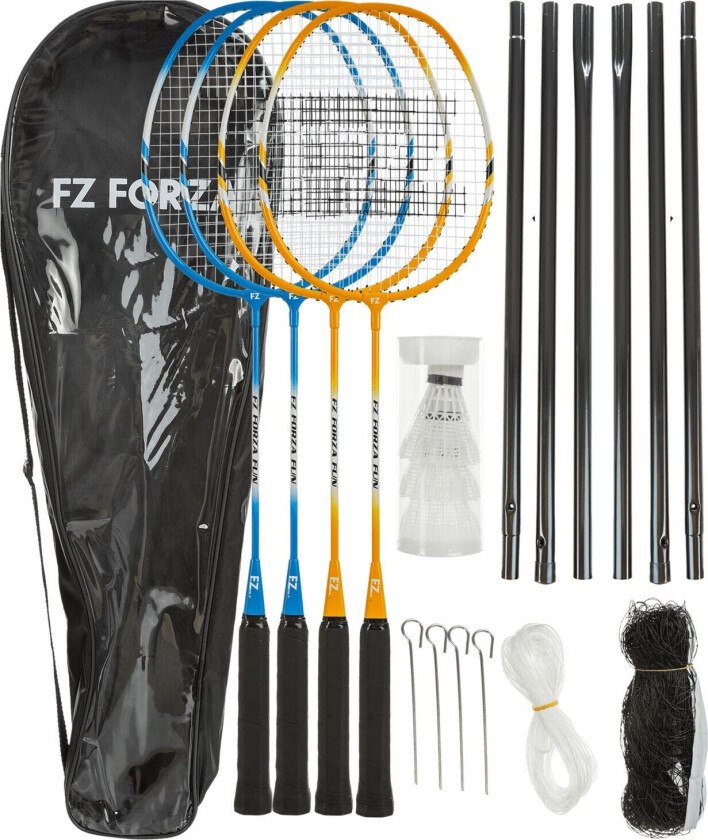 Fz Forza Fun Summer Set 4 Pcs.+ Net, badmintonsett BLACK