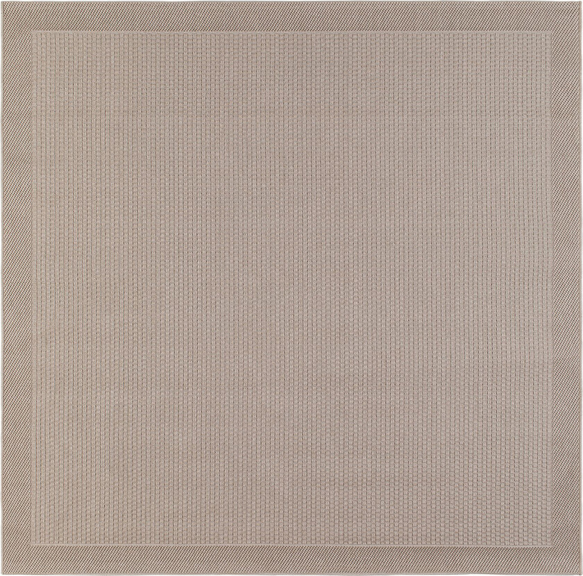 Miami Flatvevd Matte Firkantet 200x200 cm - Natur
