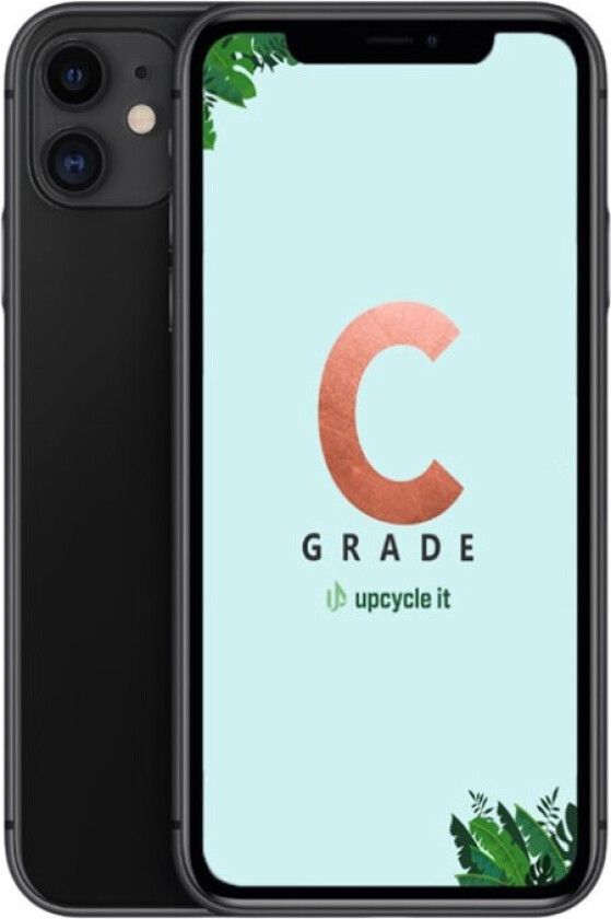 Apple iPhone 11 - 6.1", 12MP, 64GB, svart - Refurbished Grade C