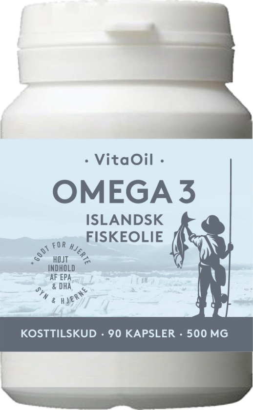 Vitaoil Omega3 Fiskeoljekapsler - 90 Kapsler