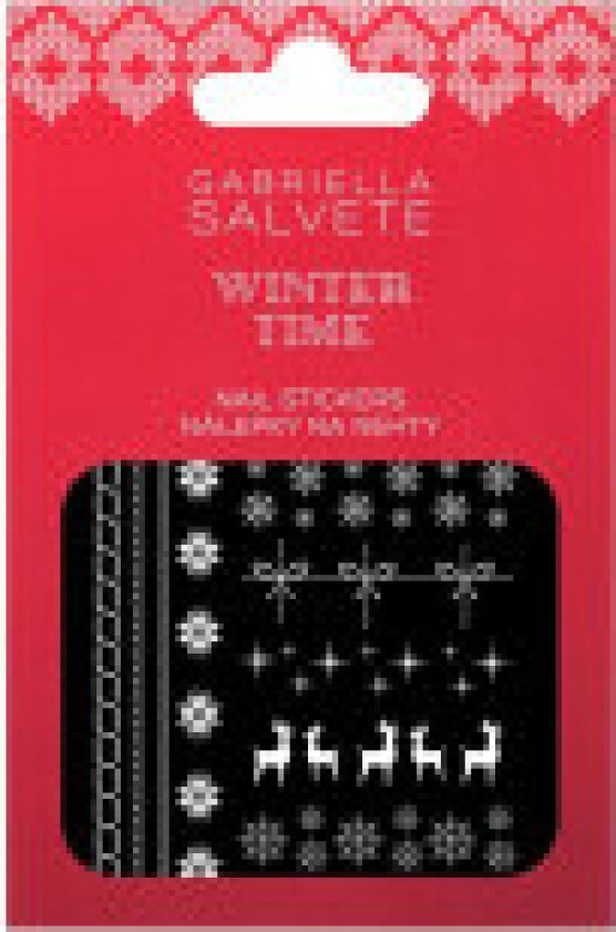 - Winter Time Nail Art Stickers - For Women, 1 Pack