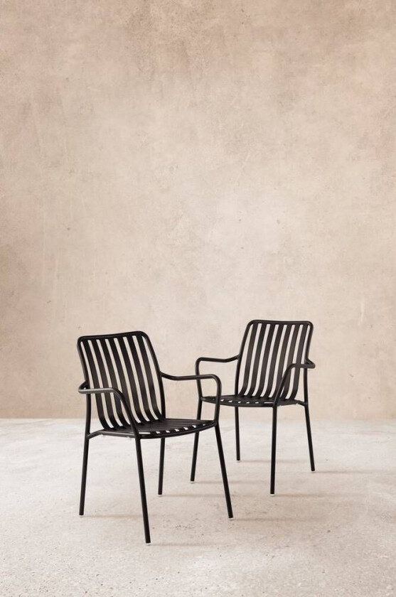 NANTERRE armstol 2-pk Svart fairbanks