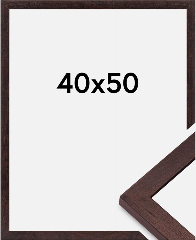 Ramme Bga Classic Akrylglass Valnøtt 40x50 Cm