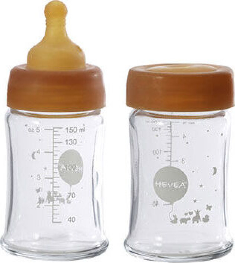 Baby Glass tåteflaske 2-pakning - 1 Stk