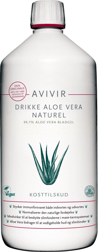 Avivir Aloe Vera Drikk Naturell - 1 Liter