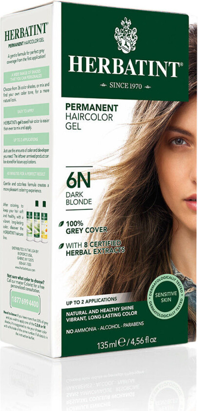 6N Hårfarge Mørk Blond - 150 ml