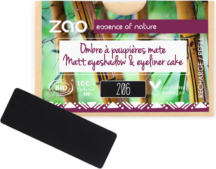 Refill Rectangle Eye Shadow- 206 Black