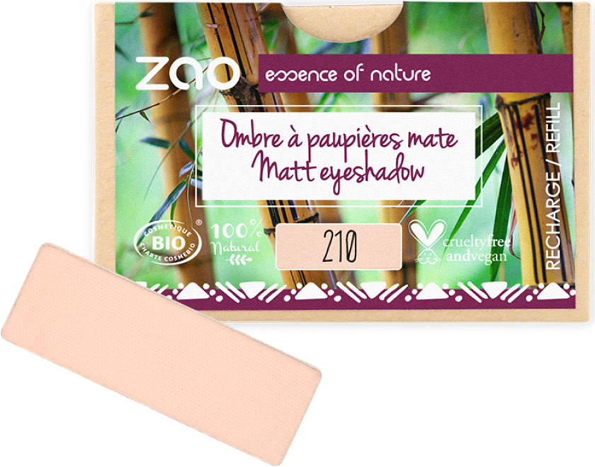 Refill Rectangle Eye Shadow- (210) Peachy Pink
