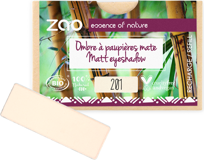 Refill Rectangle Eye Shadow- (201) Ivory