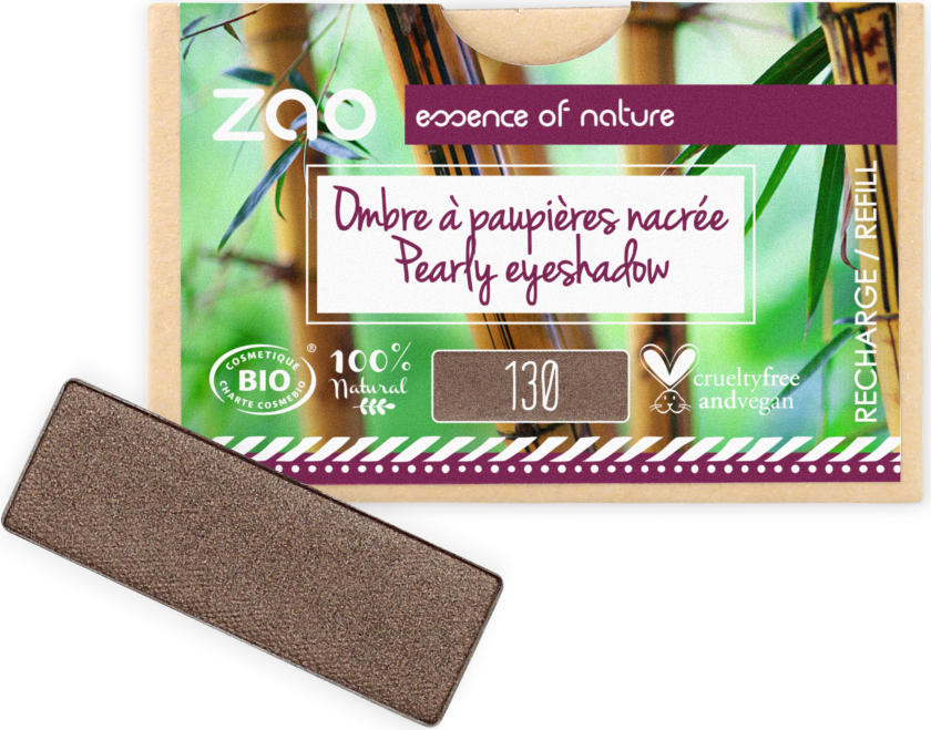 Refill Rectangle Eye Shadow- (130) Intense Brown