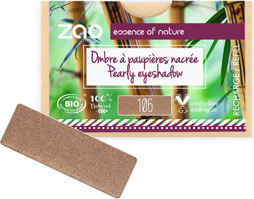Refill Rectangle Eye Shadow- (106) Bronze
