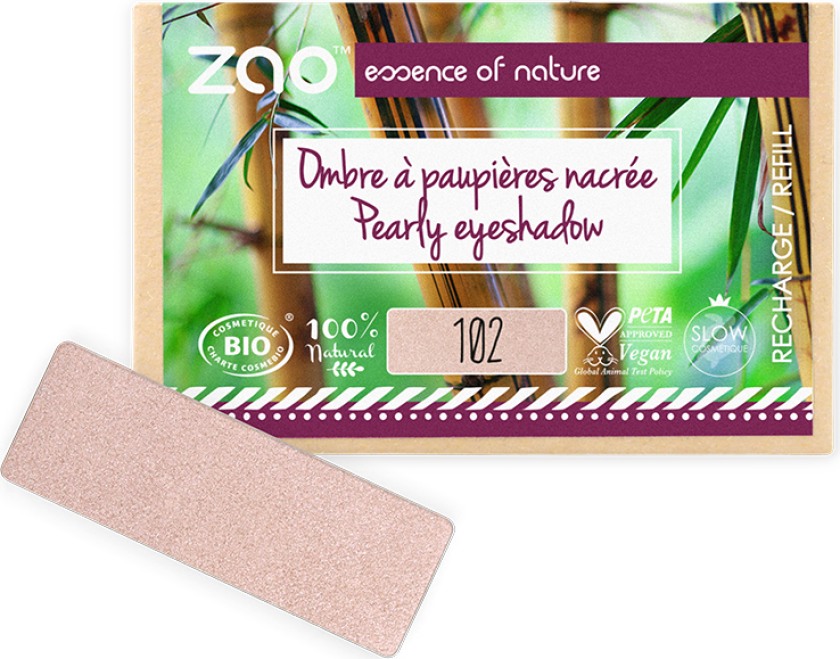 Refill Rectangle Eye Shadow- (102) Pinky beige