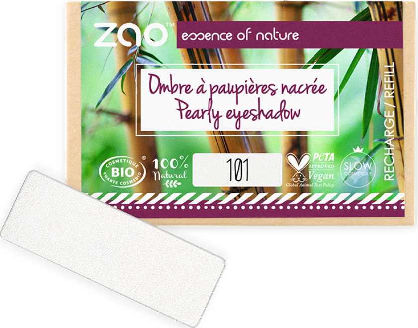 Refill Rectangle Eye Shadow- (101) White