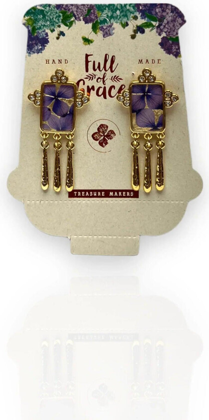 Full of Power Øredobber - Lilla