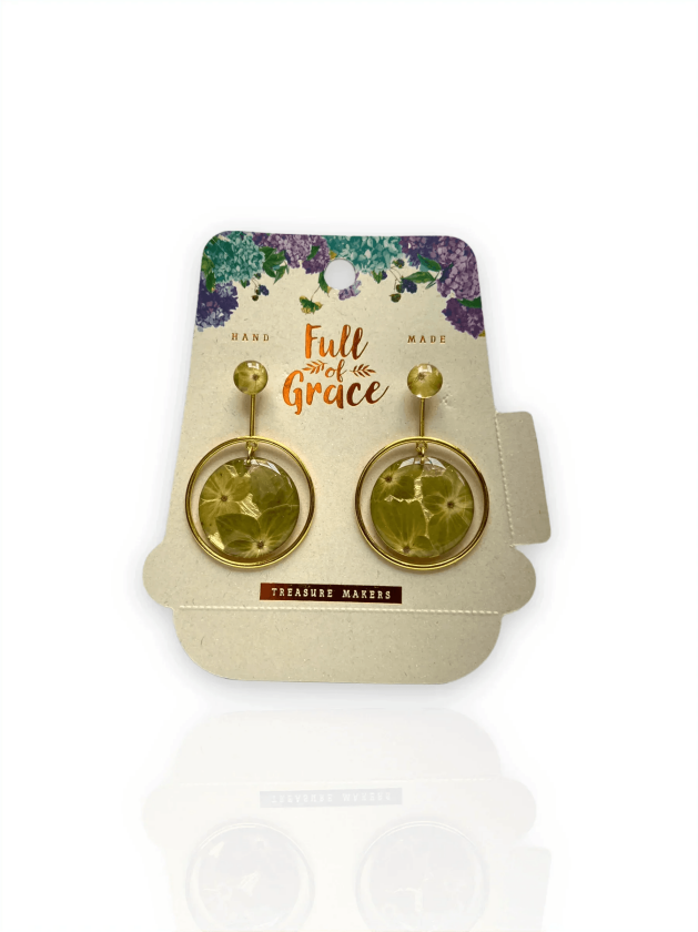 Full of Meaning Øredobber - Oliven