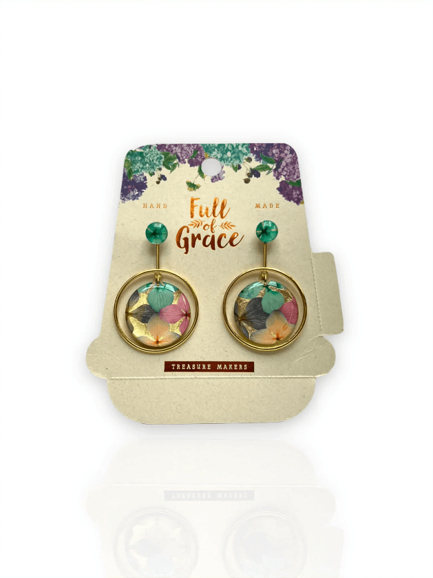 Full of Meaning Øredobber - Blå-Lilla