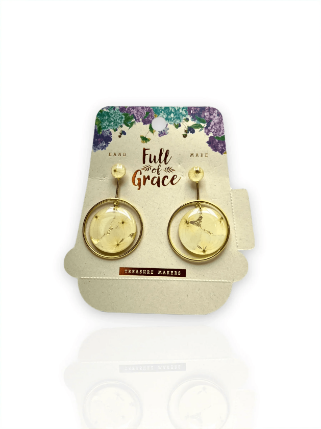 Full of Meaning Øredobber - Hvit