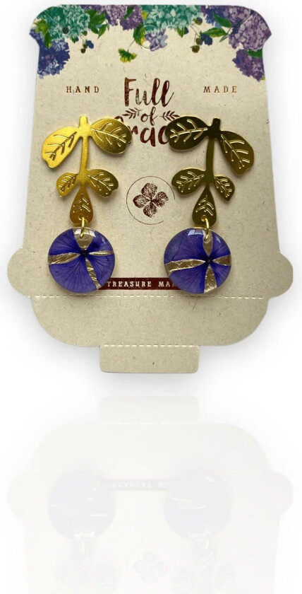 Full of Intelligence Øredobber - Lilla