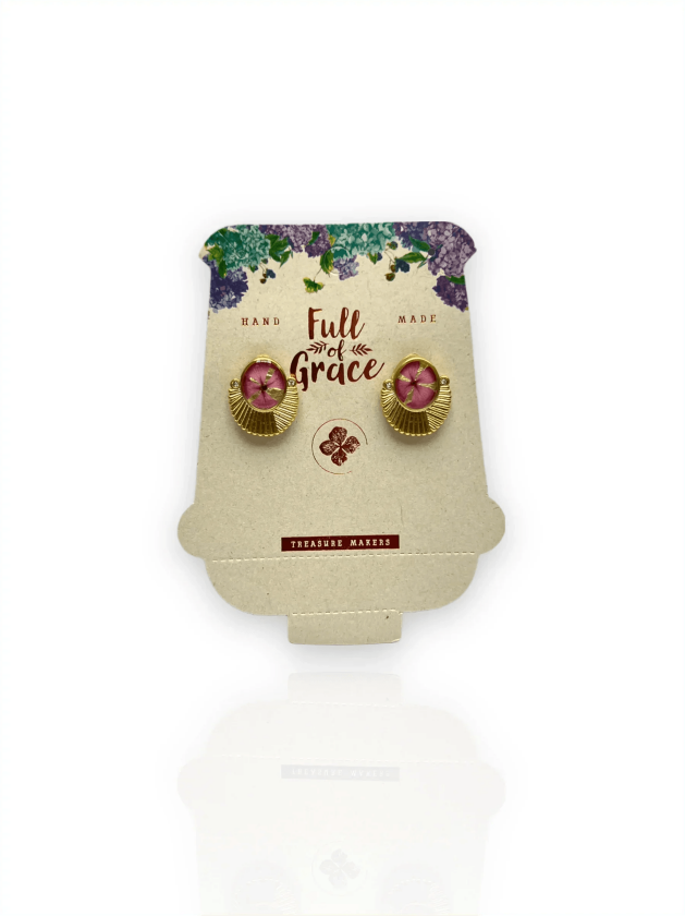 Full of Greatness Øredobber - Rosa