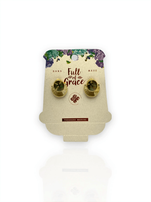 Full of Greatness Øredobber - Grønn