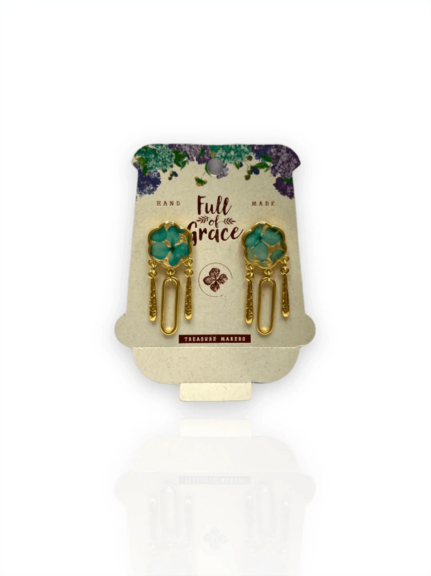 Full of Glory Øredobber - Blå