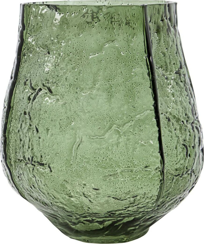 Moun vase 22 cm Mørkegrønn