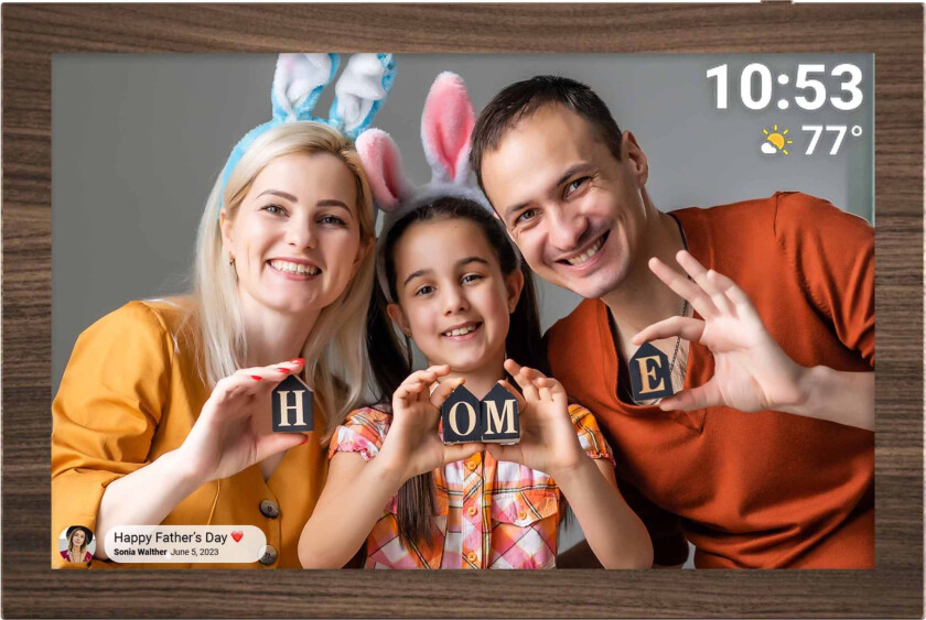 Sandstorm IPS FHD WiFi 10,1" digital fotoramme (brun)