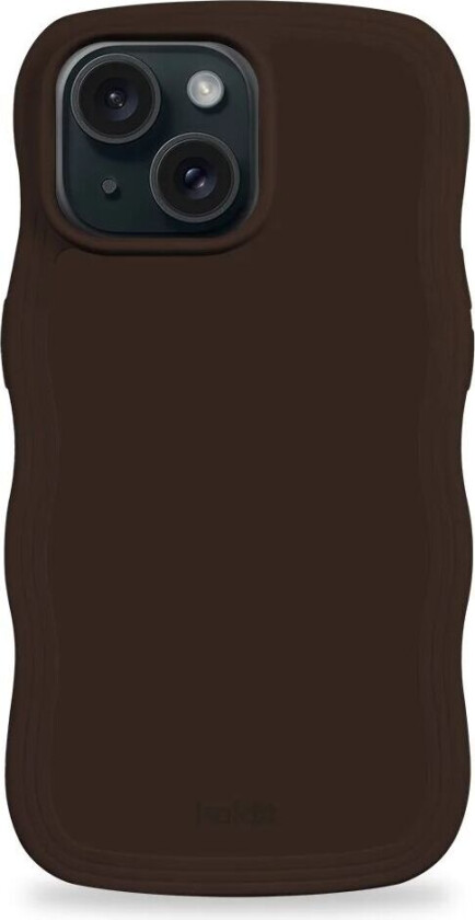 Holdit iPhone 15 / 14 / 13 Wavy Deksel - Chocolate
