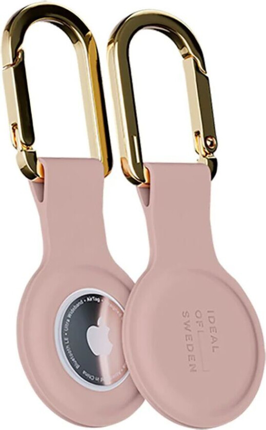 iDeal of Sweden Silikon AirTag Holder med Karabinkrok - Blush Pink
