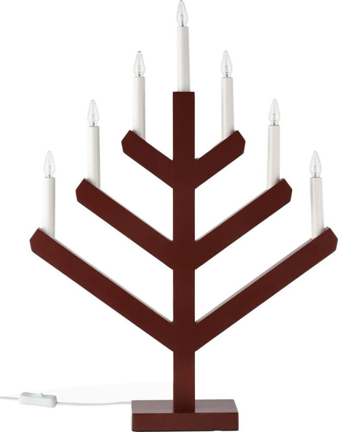 Pine adventslysestake 62 cm Rød