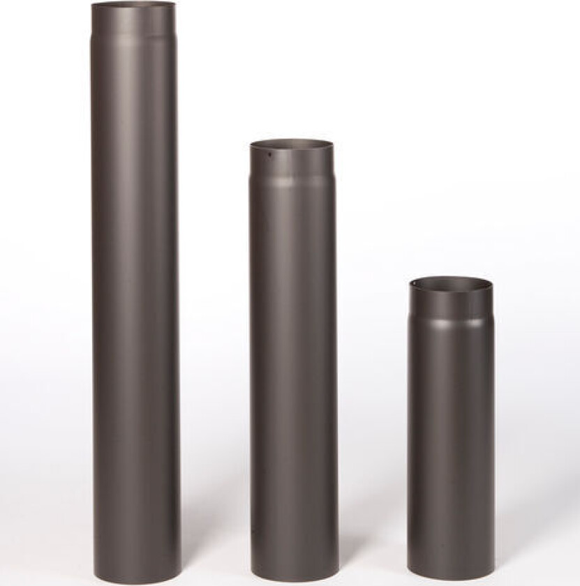Røkrør Ø175x500 Sort Lakk 2,0mm