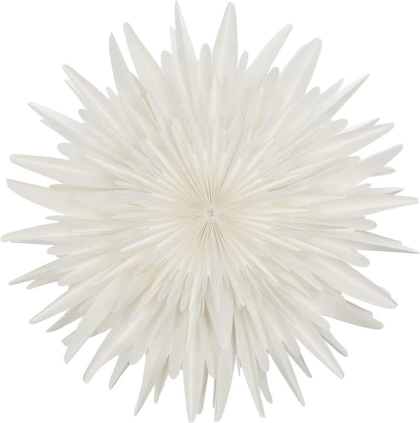 Luna adventsstjerne hvit 45 cm