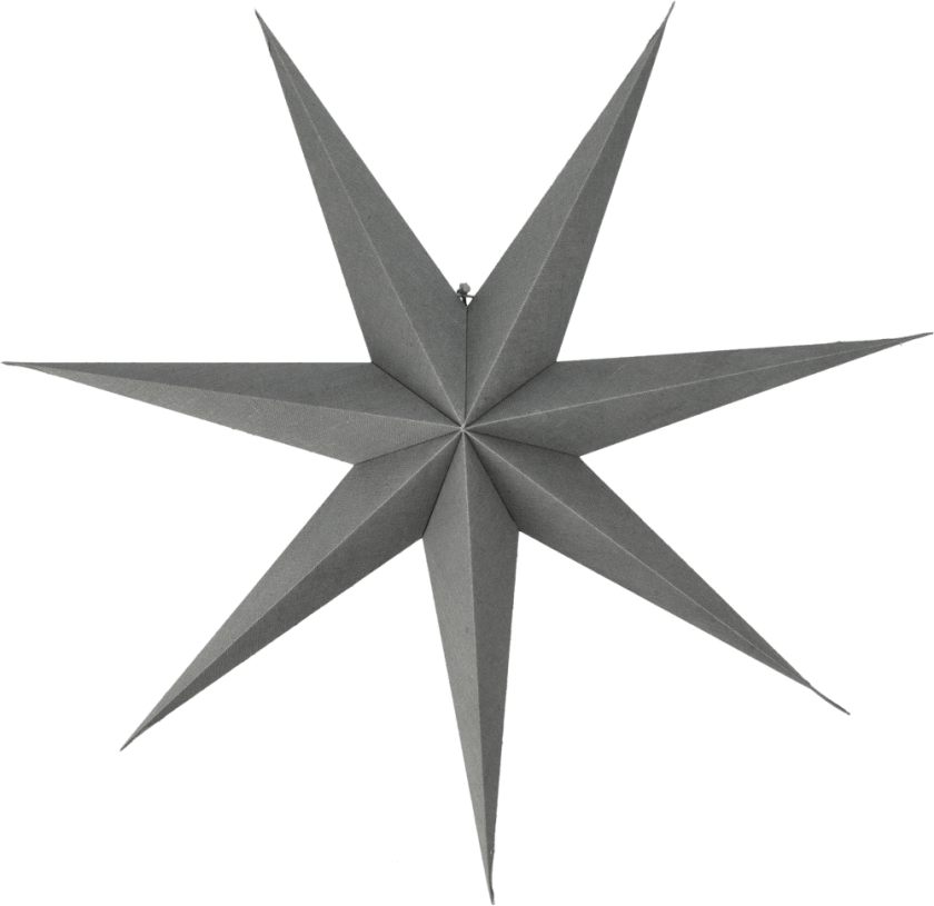 Bare adventsstjerne blå 80 cm