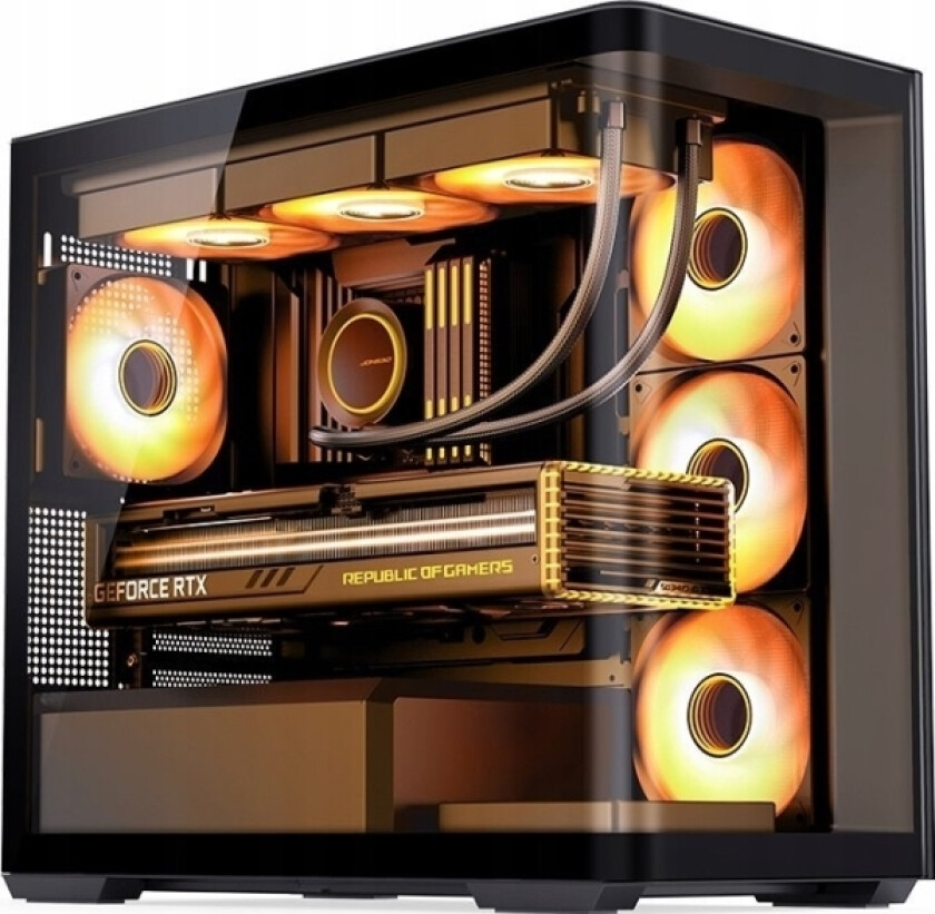 Obudowa Jonsbo Jonsbo D300 Midi-Tower, 270 Grad, Tempered Glass - Schwarz