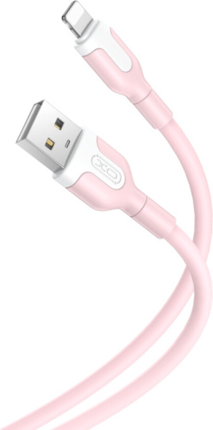 XO kabel NB212 USB - Lightning 1,0 m 2,1A rosa