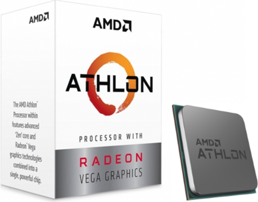 Athlon 3000G Prosessor/CPU - 2 kjerner - 3.5 GHz -  AM4 -  Boks (med kjøler)