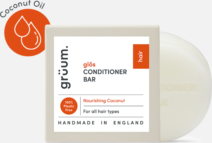 grüum glôs Zero Plastic Conditioner Bar - Nourishing