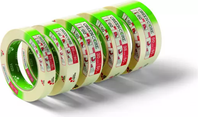 Schuller Green Core Maskeringstape Med Klebeegenskaper 5Cm X 50M (45249)