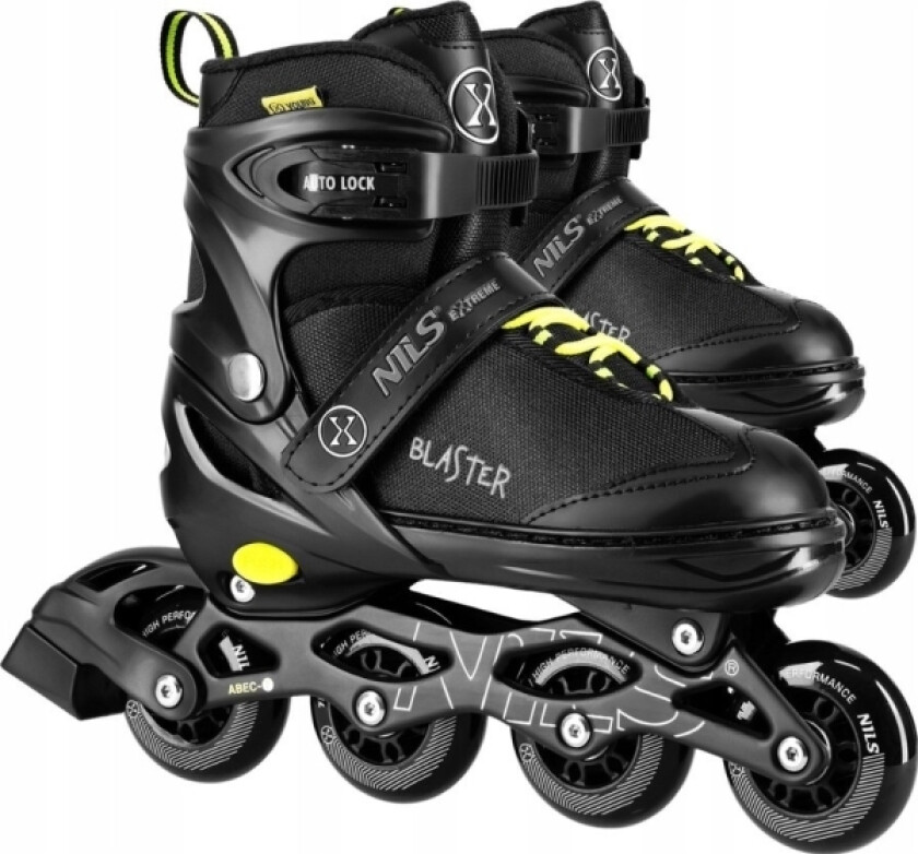 Nils Extreme Rulleskøyter Na18168a Skøyter Blaster Sort Størrelse L (39-42) Nils Extreme