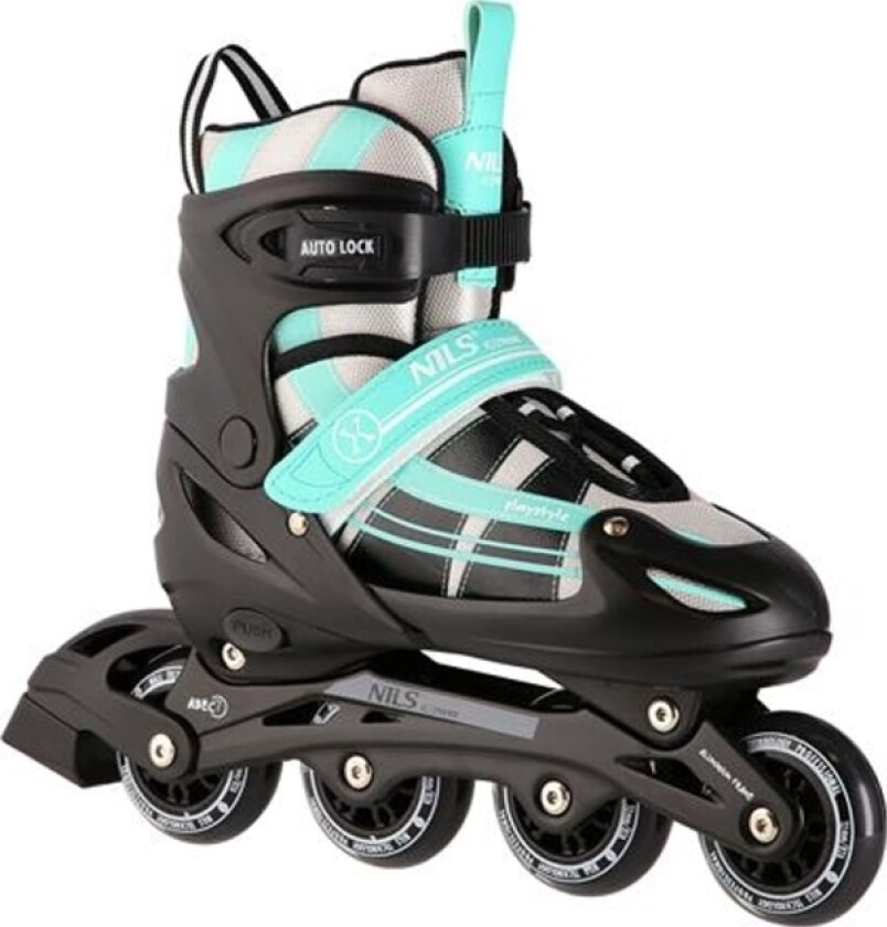 Nils Extreme Nh18366a 2In1 Rulleskøyter Mint Størrelse L (39-42) Skøyter Med Dimensjoner P. Nils Extreme Hockey