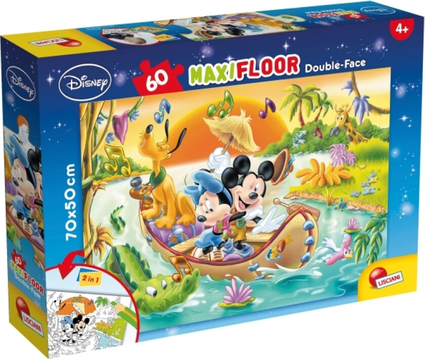 Dobbeltsidig Puslespill Maxi 60 Brikker Mickey 304-48205