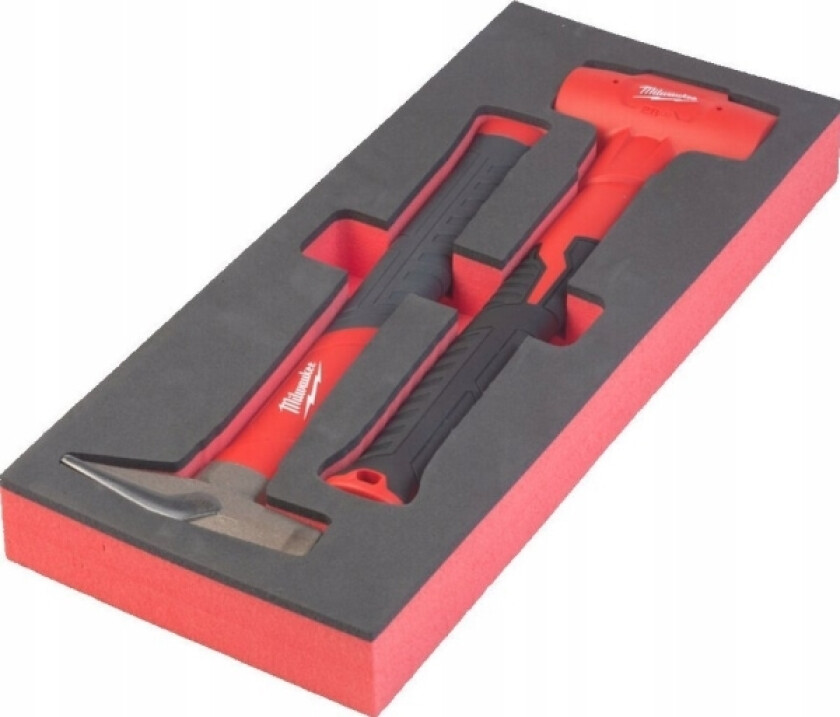 Milwaukee Foam Insert With Lockwitch's Hammer And Recoilless Hammer - For Tool Carts