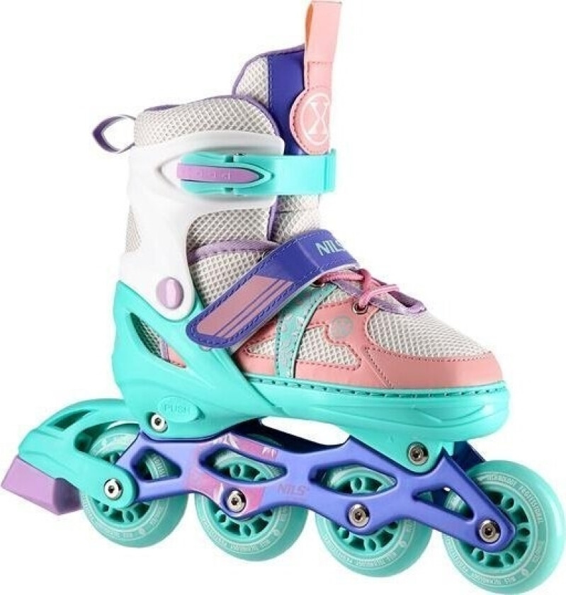 Nils Extreme Rulleskøyter Nils Extreme Rulleskøyter Nj1828a Størrelse L (39-42) Turkis Og Hvit