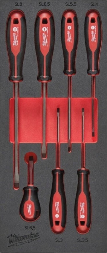 Milwaukee Foam Insert With Screwdrivers 7 Pcs.
