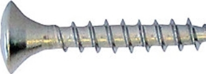 Vvs Skrue 6,0X60mm - Fuldgev. A2, Uh Linsehoved Pz-2, Pakke A 100Stk