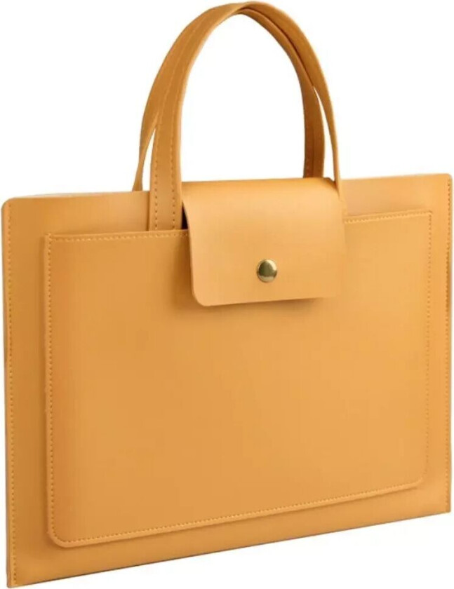 Macbook / Laptop 15-16" Veske Med 2 Rom (40 x 28 cm) - Brun