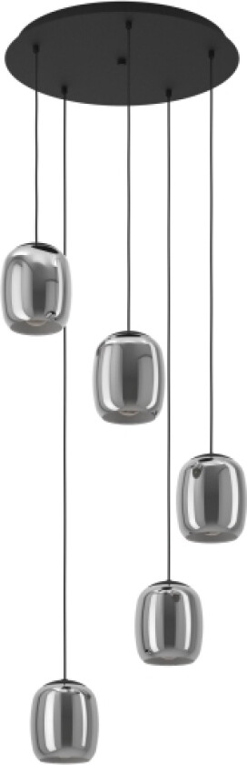 Eglo Ciampino Klynge 5Xe27 Sort/Sorttransp.